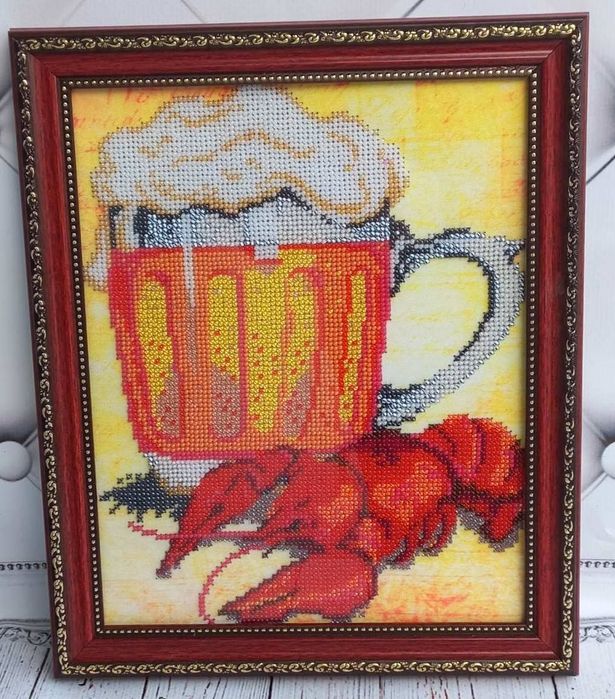 Продам картину вышитую бисером