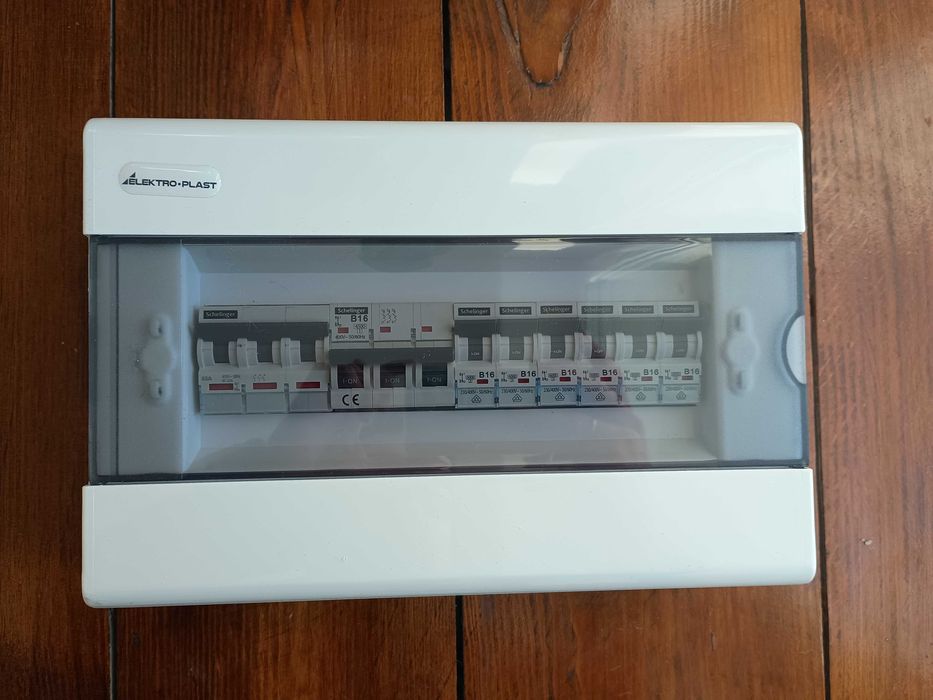 Rozdzielnica trojfazowa 400V, TN-C, skrzynka elektryczna,