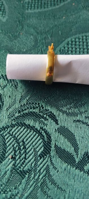 Kolczyk srebrny pozłacany śr.1.5cm