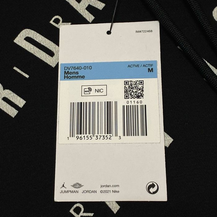 Худі толстовка Nike Air Jordan Print Fleece Pullover оригінал розмір М