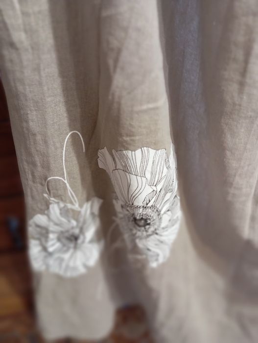 Юбка летняя льняная