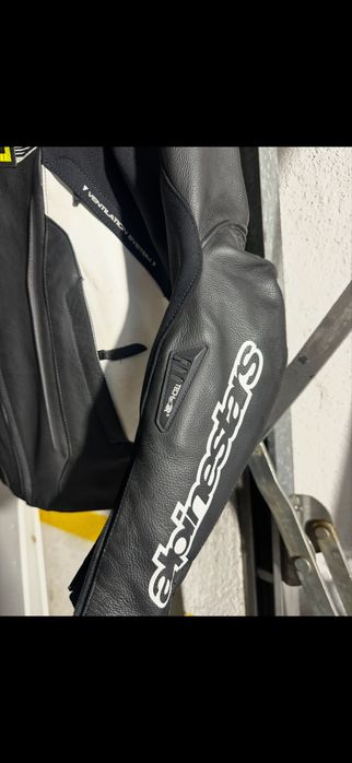 Casaco pele compativel com air bag alpinestars