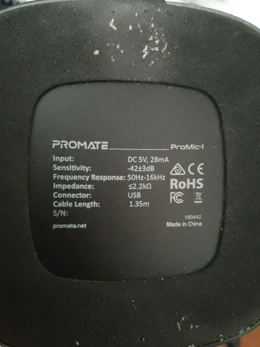 Настільний мікрофон Promate ProMic-1(USB)