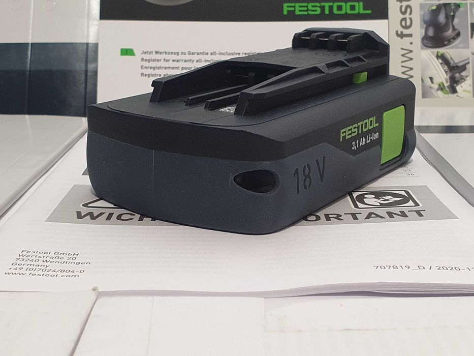 Akumulator FESTOOL 18v 3,1Ah do wkretarka klucz szlifierka bateria