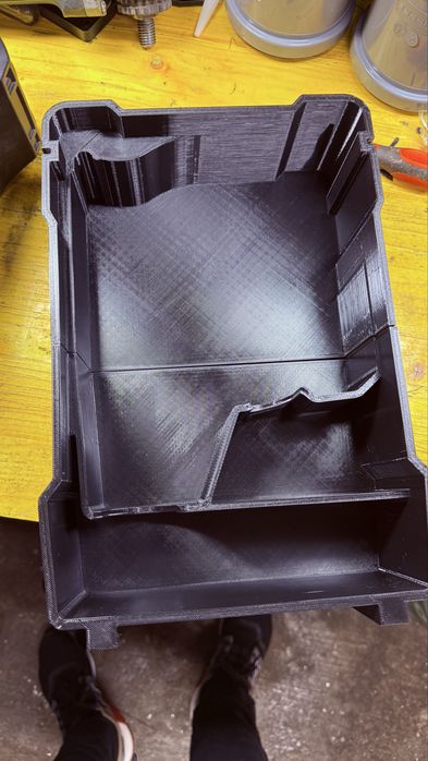 Molde 3d para caixa milwaukee packout m12 maquina de furar