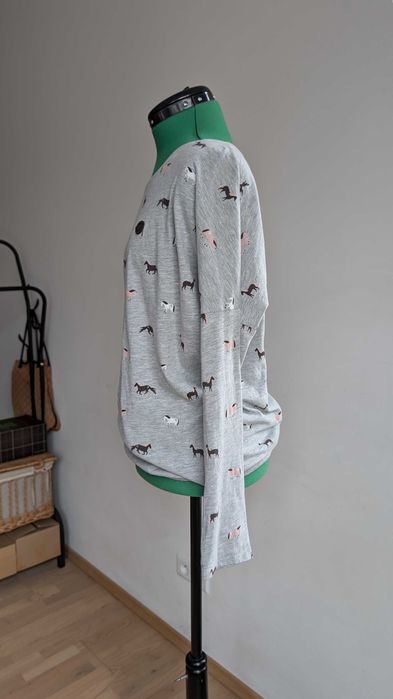 Naketano (Brave New World) M  bluzka longsleeve w konie