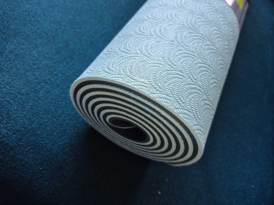 Ekologiczna mata Bodhi Lotus PRO 6mm pilates joga zielona