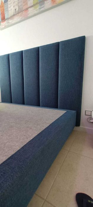 Cama estofada conjunto completo