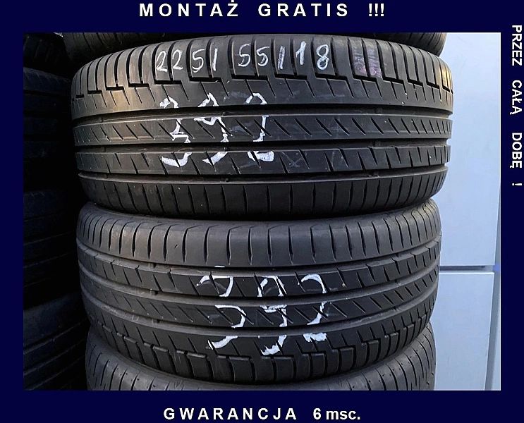 225/55/18 Continental Premium 6_6,5mm_2szt_(392)