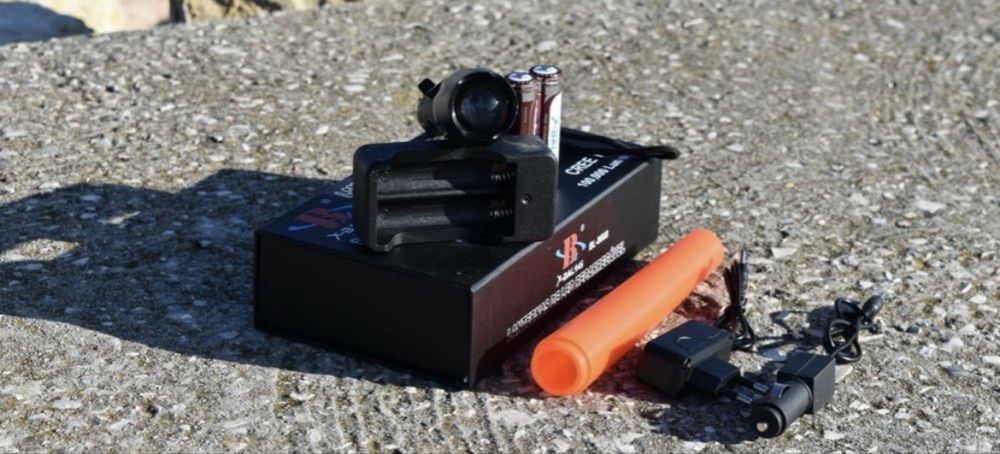 Lanterna com barra para sinalização