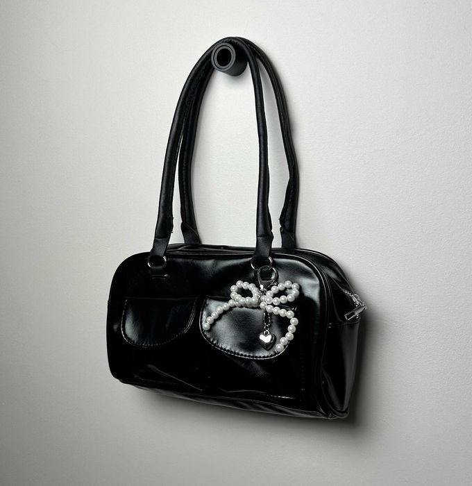 Czarna torebka typu Tote Retro