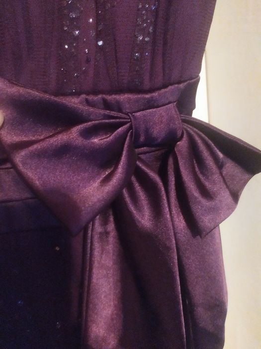 Sukienka śliwkowa piękna ,wesele, rozm40-42