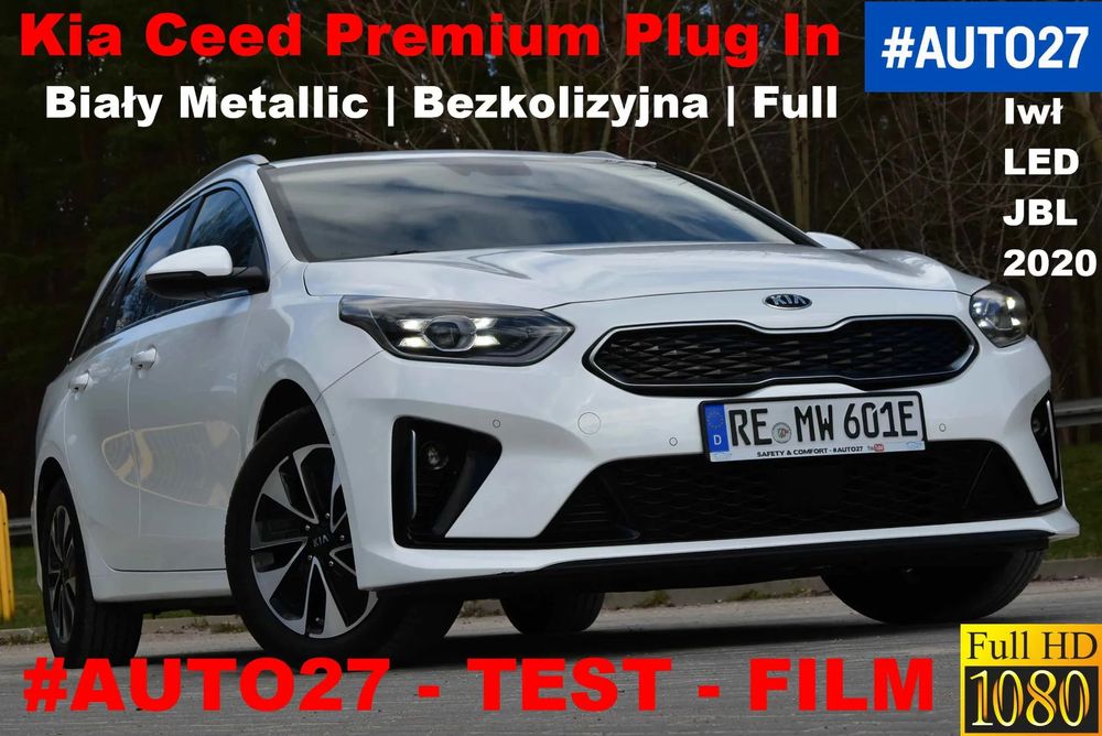 Kia Ceed #AUTO27*Film*Plug-In 141KM*BiałyMetalik*Iwł*FULL*ACC*JBL*TOP