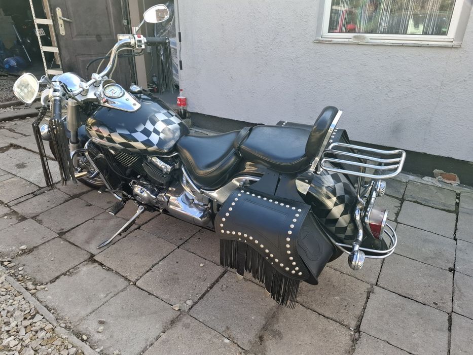 Drag Star 650 Super stan serwis sakwy wydechy  43 tys km zamiana na auto