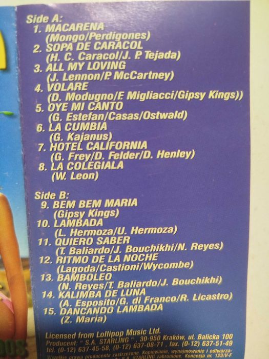 Macarena Salsation perf Olivados CC Starling Lambada Volare Bamboleo