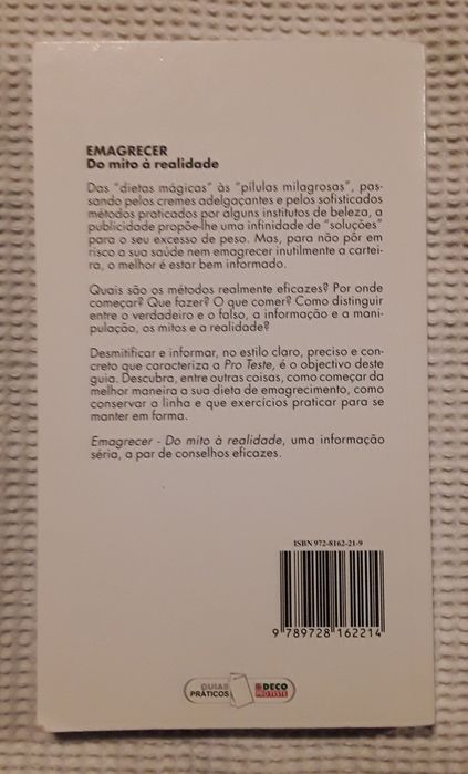 Livro: Emagrecer, do mito à realidade (Deco Proteste)