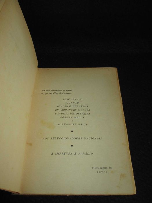 Livro Memórias de Peyroteo Fernando Peyroteo 1ª edição 1957