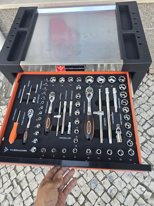 Carrinho de ferramentas 4 gavetas completas novo