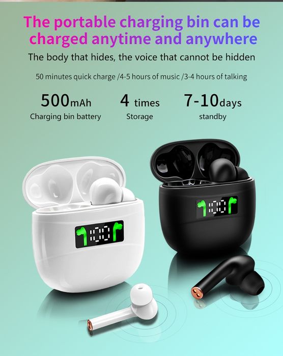 J3 Pro Bluetooth Headphones with LCD Display and 500mAh Battery, Bluetooth 5.264751908270337121