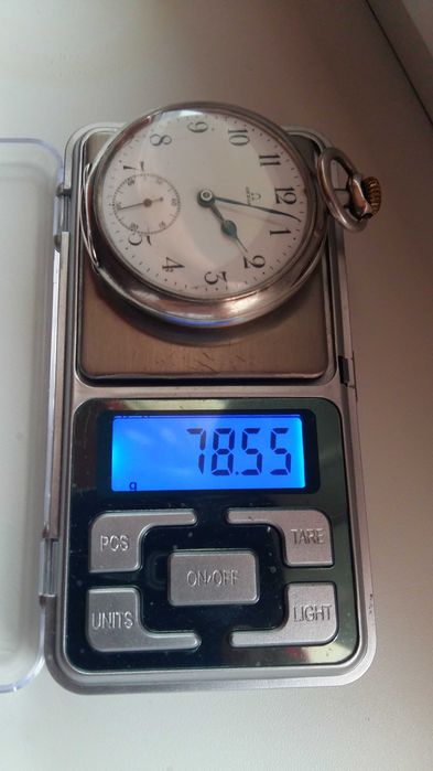 Zegarek kieszonkowy-dewizka Omega srebro 800 Grand Prix 1900 r