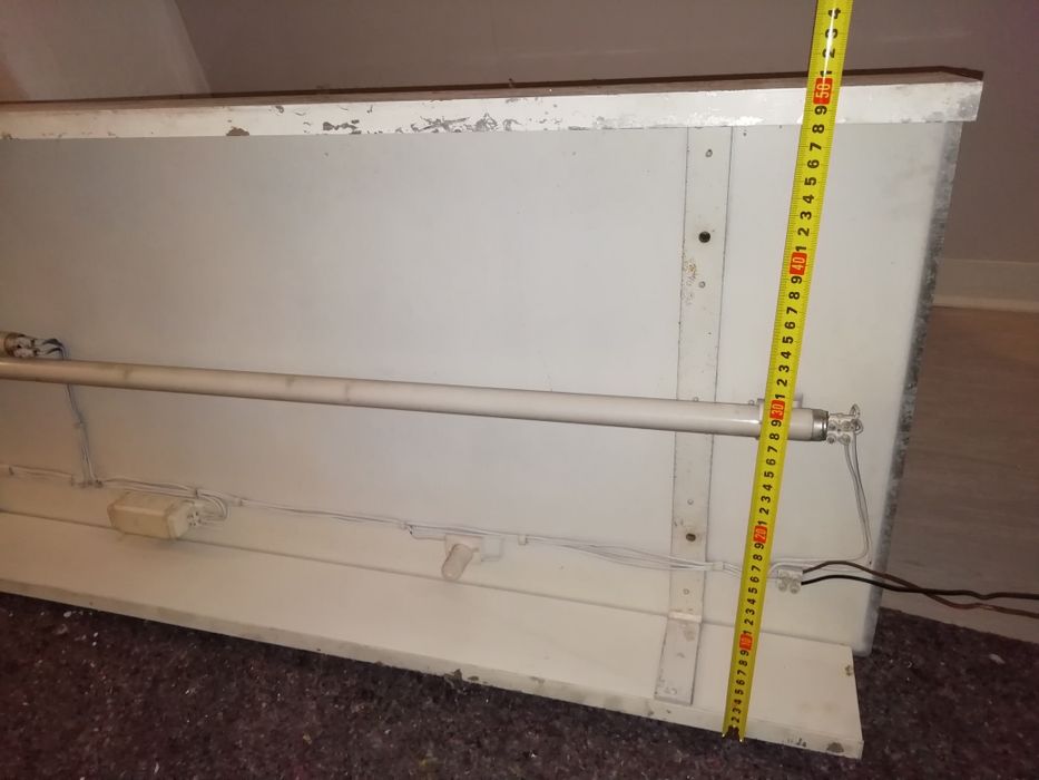 RECLAME LUMINOSO para PUBLICIDADE, em alumínio. OFERTA das 2 lâmpadas.