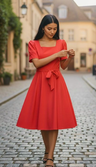 Sukienka damska Pin Up vintage styl retro lata 50 rozmiar XL