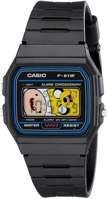 Casio F91W Modificado – Edição Adventure Time, Novo