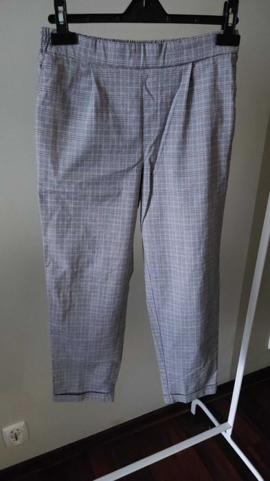 Spodnie w kratę Pull&Bear rozmiar M eleganckie