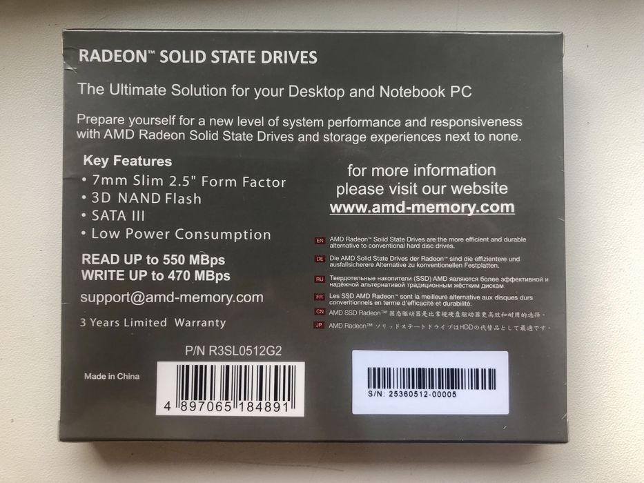 SSD 512 Gb Radeon