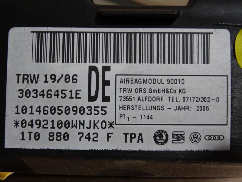 Airbags de Cortina VOLKSWAGEN Touran (1T)