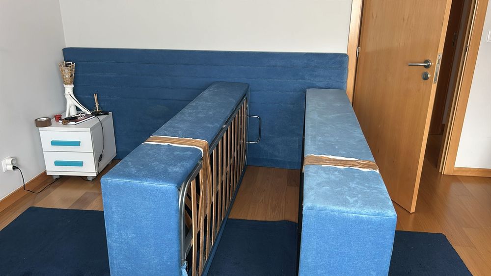 Conjunto Cabeceira + 2 camas solteiro TGV