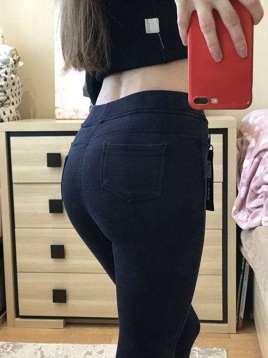 Темно-сині джинси з утепленням