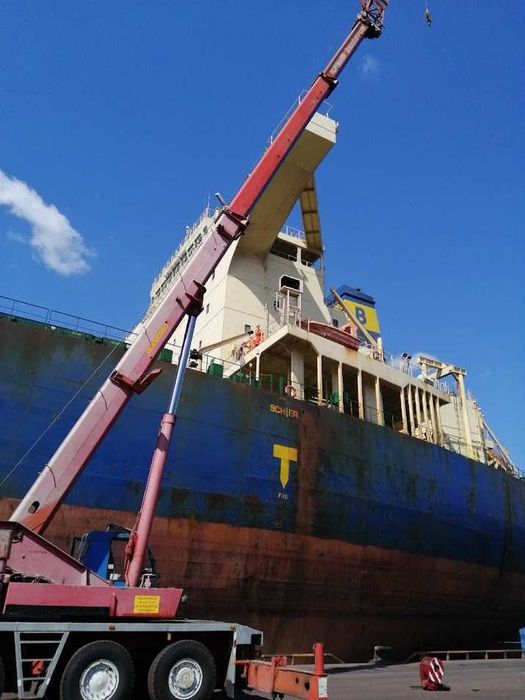 Крани автомобільні та гусеничні в оренду вантажопідємністю 45-200 тонн