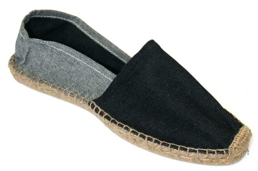 Espadryle męskie klasyczne płócienne jutowe sznurkowe nowe jeans 44