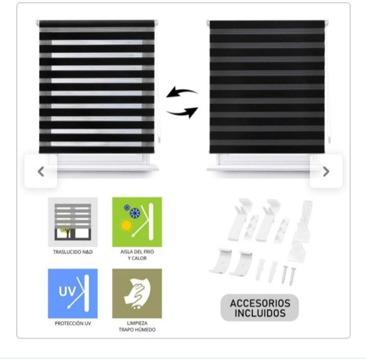 Estore / cortinado duplo de rolo NOVO