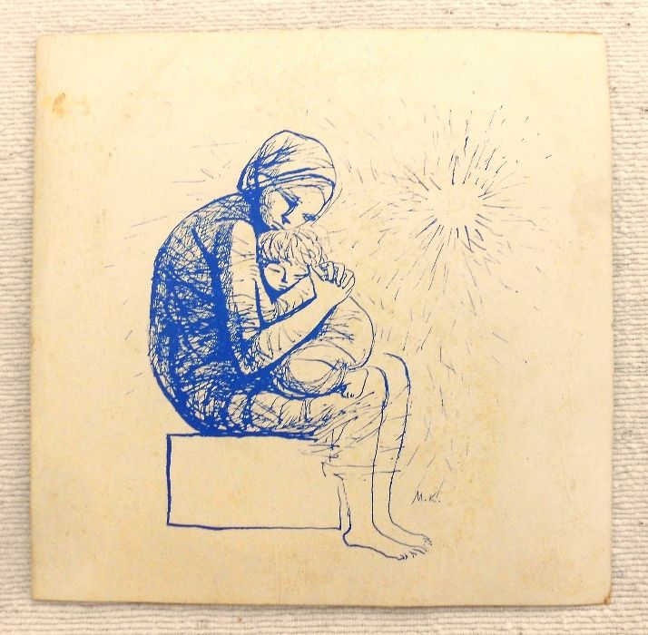 Prato DIA DA MÃE V.A. 1983 Maria Keil