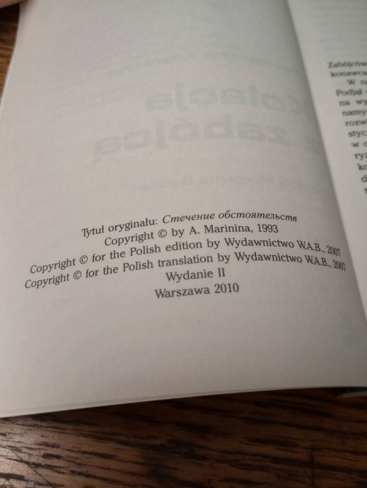 Kolacja z zabójcą. Aleksandra Marinina