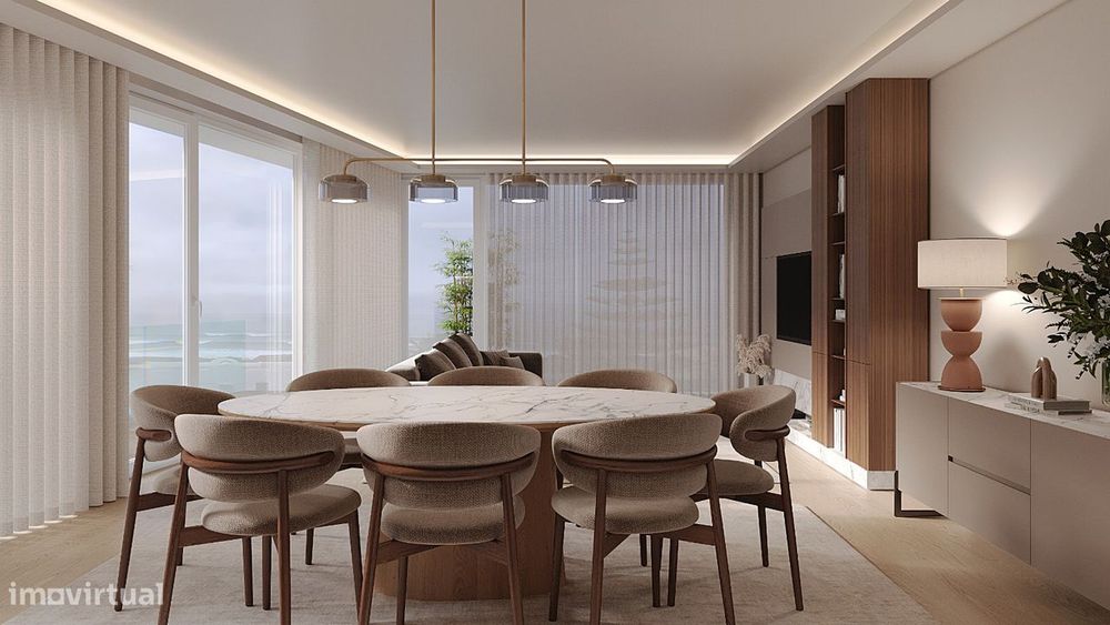 T2 de Luxo, a 700m da praia com vista mar