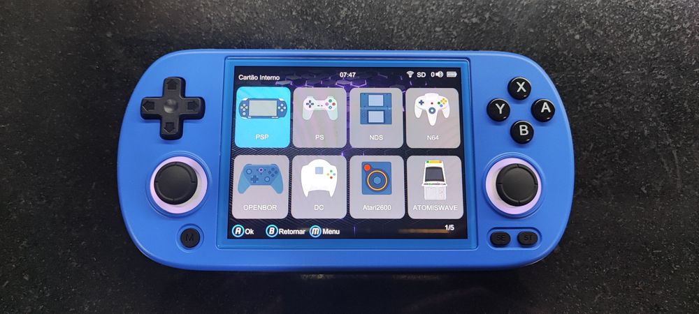 Consola portátil gaming retro anbernic RG40xxH