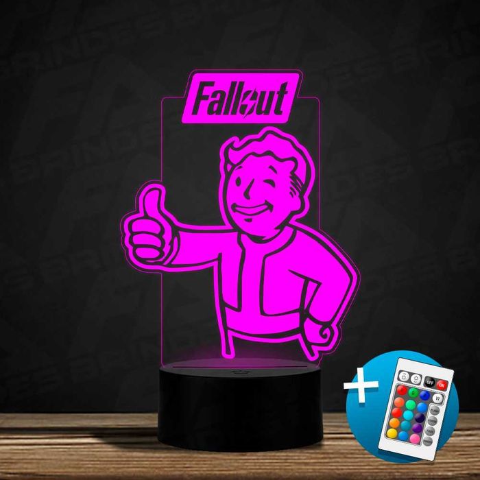 Candeeiro Led personalizado - Fallout64585341087362122