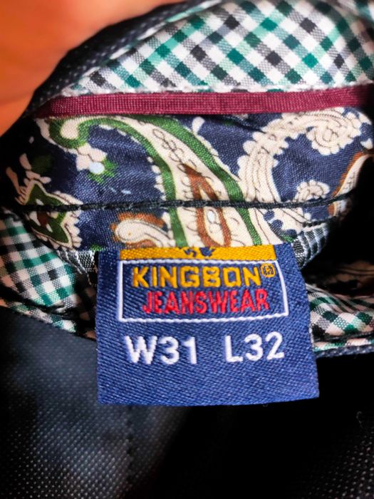 Spodnie męskie włoskie z bawełny rozmiar M/L