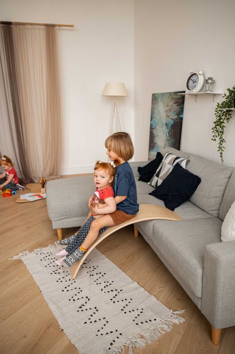 Рокерборд Лак|Балансир|Тренажер для рівноваги|Дерево|Подарунок