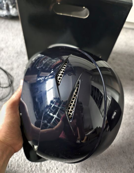 Kask jeździecki GPA speed air hybrid lśniący granatowy 60cm