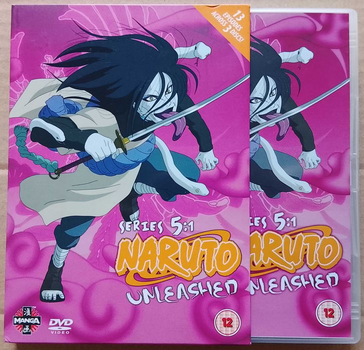 NARUTO UNLEASHED Series 5:1 Anime 3 Discos 13 Episódios