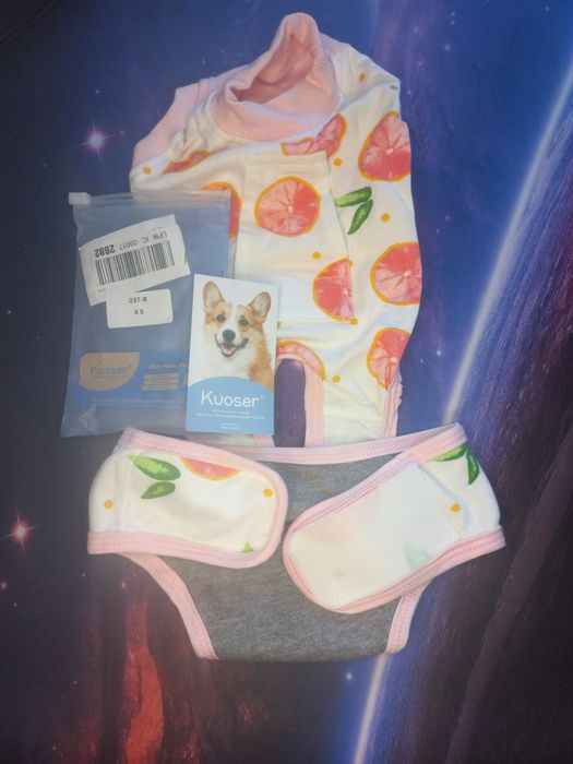Стильний костюм для маленької собаки Kuoser XS (новий)