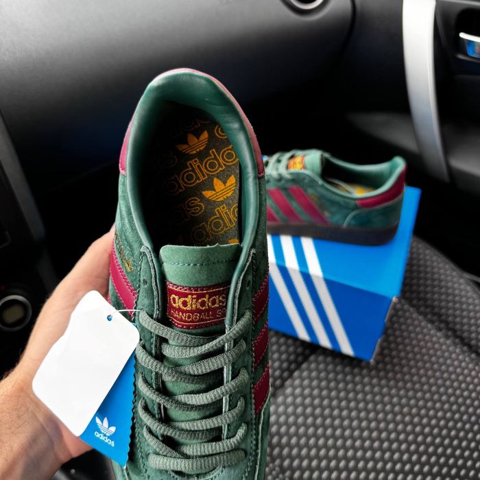 Чоловічі кросівки адідас спезиал зелені Adidas Spezial Green Red