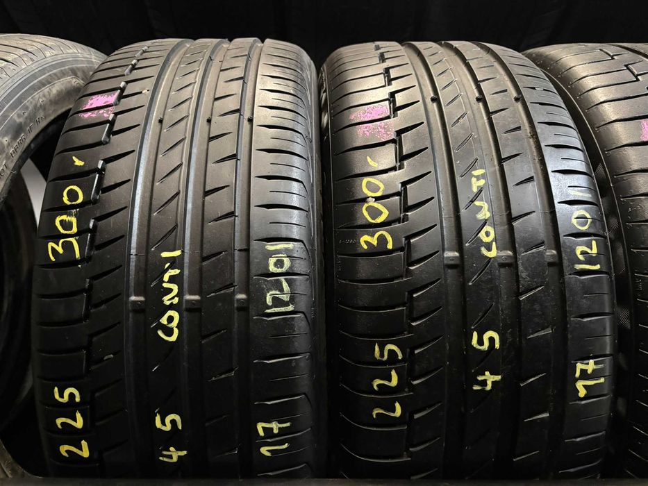 4X OPONY LETNIE 225/45R17 91V Continental PremiumContact 6 7.5MM 2022R
