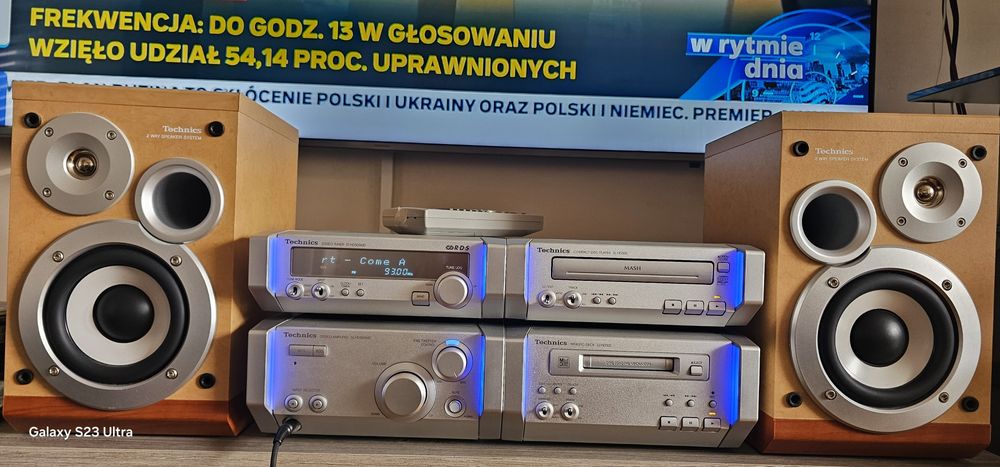 Technics SC-HD505 microzestaw z Mini Disc i pilotem-bdb stan