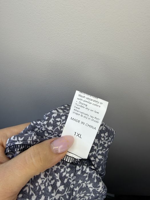 Lekki damski nowy kombinezon w kwiatki plus size 1XL