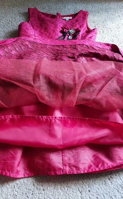Нарядное, пышное платье John Rocha. Размер 134, на 9 лет.